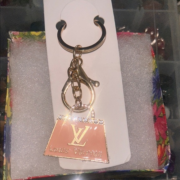 Louis Vuitton Accessories - Louis Vuitton Logo Gold Keychain